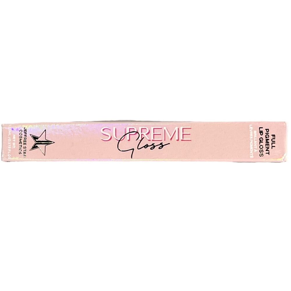 Jeffree Star Supreme Gloss Naked In The‎ Dark Full Pigment Lip Gloss Nude NIB